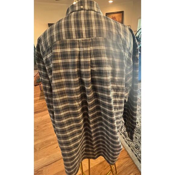 FOUNDRY SUPPLY CO. LONG SLEEVE BLUE GRAY PLAID BUTTON UP MENS SIZE 3X - Picture 4 of 8